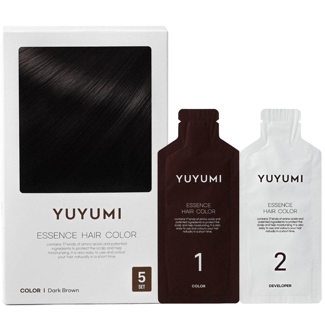 YUYUMI ESSENCE HAIR COLOR DARK BROWN