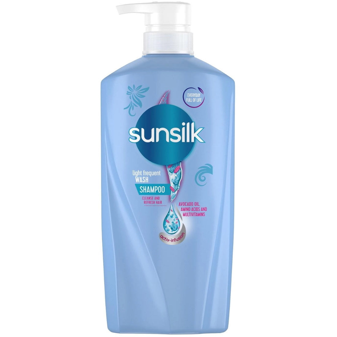 SUNSILK SHAMPOO LIGHT FREQUENT WASH 625ML