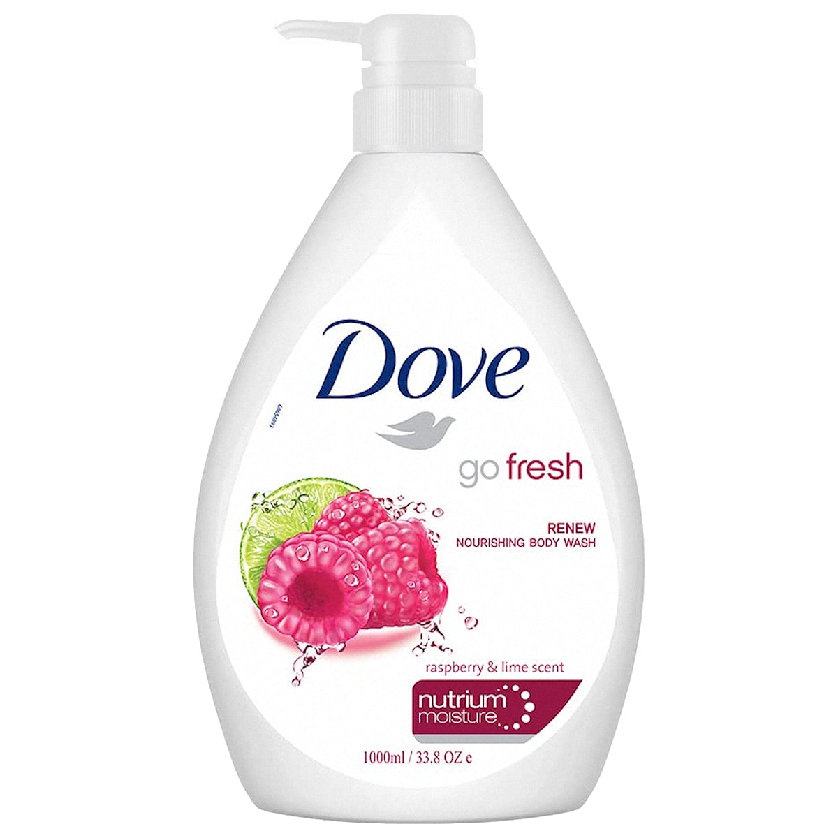 DOVE BODY WASH RENEW RASPBERRY & LIME SCENT 1L