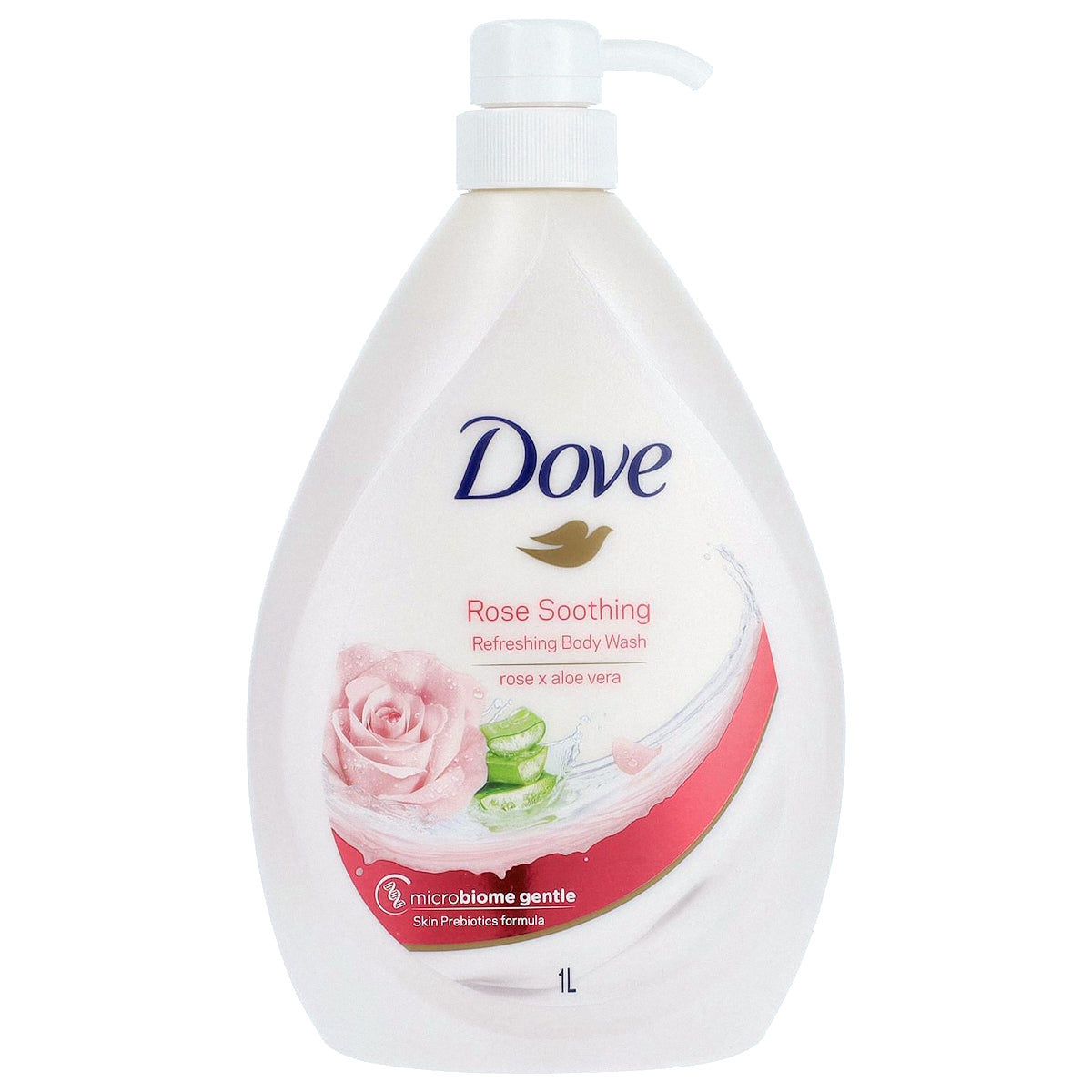 DOVE BODY WASH ROSE SOOTHING 1L