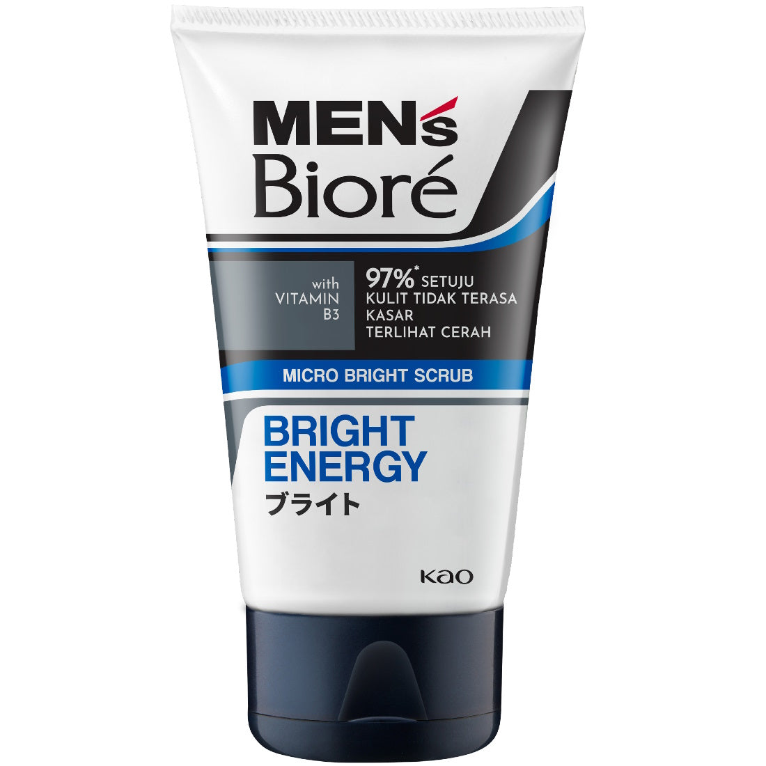BIORE MEN'S SCRUB FACIAL WASH BRIGHT ENERGY 100G