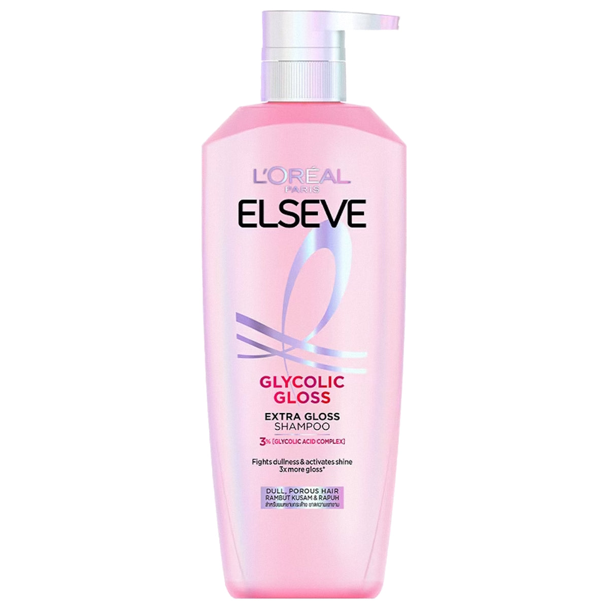 LOREAL ELSEVE GLYCOLIC GLOSS EXTRA GLOSS SHAMPOO 620ML