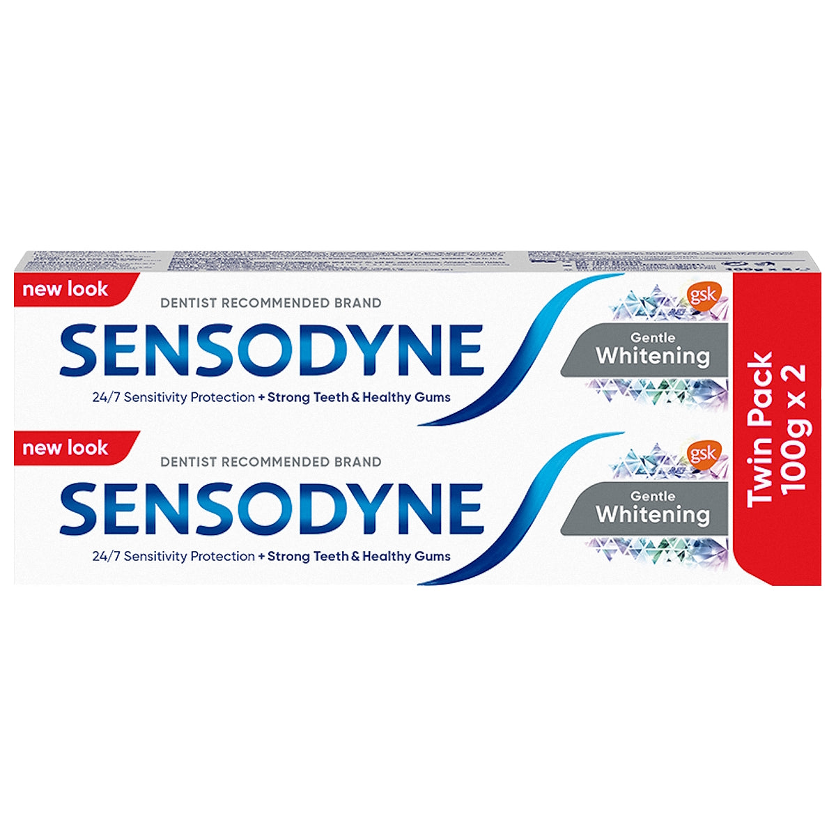 SENSODYNE GENTLE WHITENING TOOTHPASTE 2X100G