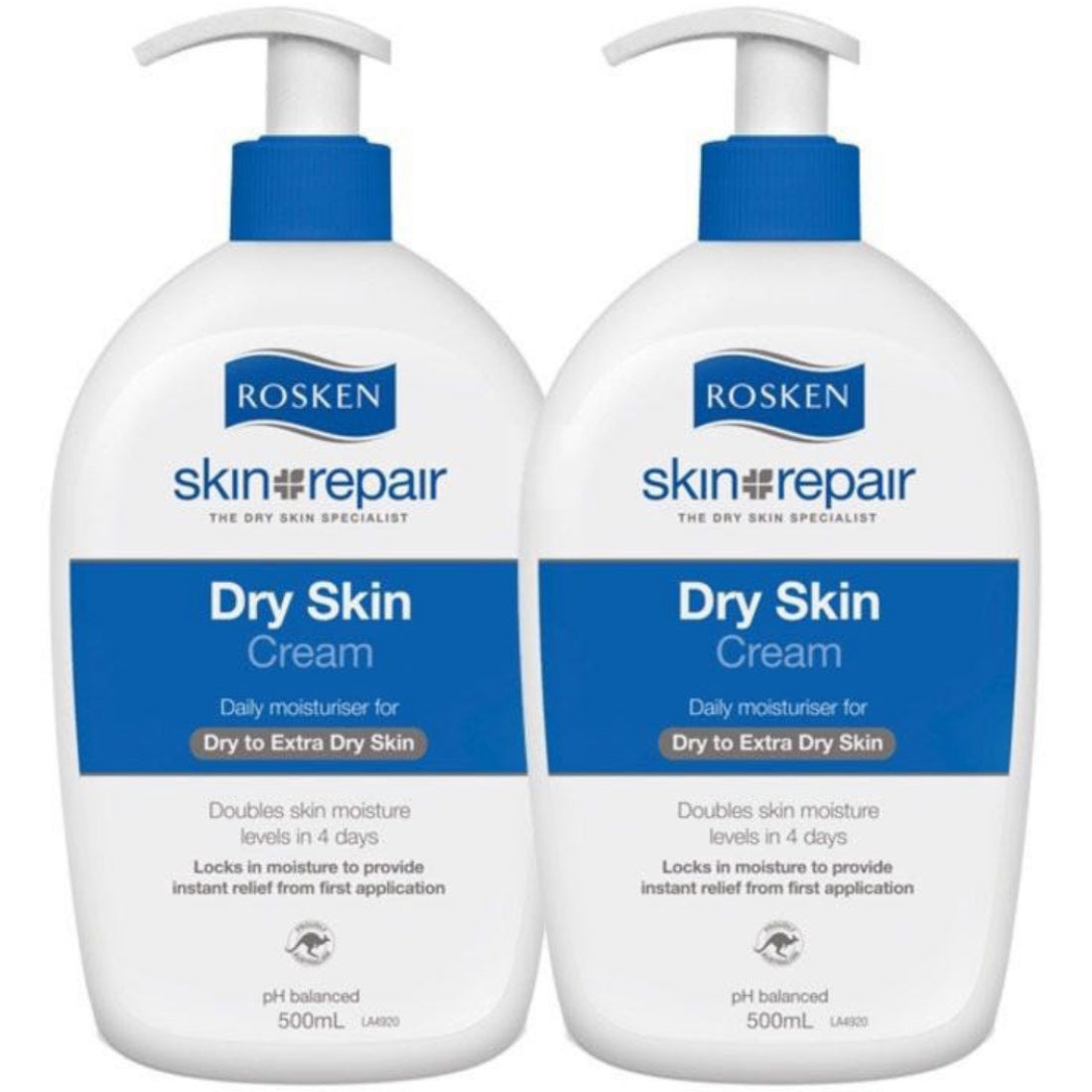ROSKEN SKIN REPAIR DRY SKIN CREAM TWIN PACK 2X500ML