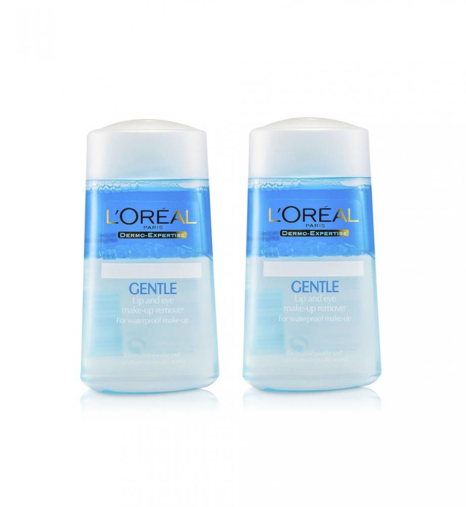 LOREAL DE LIP & EYE MAKE-UP REMOVER 125ML X 2