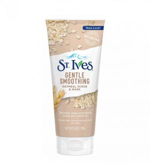 ST. IVES GENTLE SMOOTHING OATMEAL SCRUB & MASK 170G