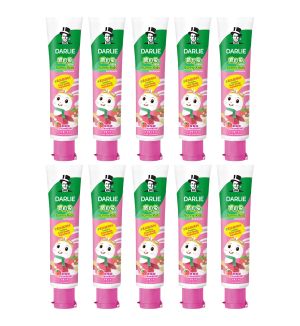 (BUNDLE OF 10) DARLIE BUNNY KIDS TOOTHPASTE (STRAWBERRY) 40G