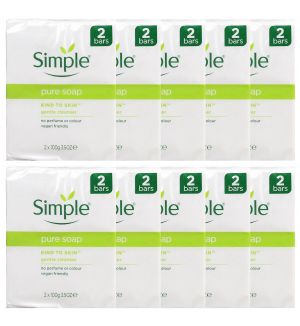(BUNDLE OF 10) SIMPLE PURE SOAP FOR SENSITIVE SKIN 2X100G