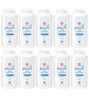 (BUNDLE OF 10) JOHNSON'S CORNSTARCH BABY POWDER CLASSIC 100G