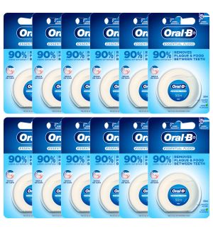 (BUNDLE OF 12) ORAL B ESSENTIAL FLOSS MINT 50M
