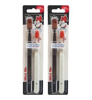 (BUNDLE OF 2) MR WHITE MINNIE MINI ME TOOTHBRUSH 2PC (SOFT MEDIUM)