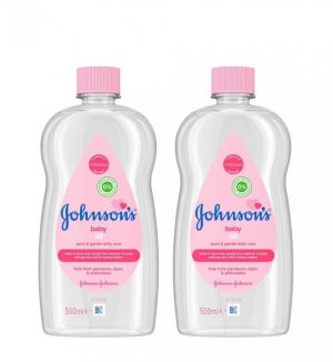 JOHNSON BABY OIL 500ML x2 bottles