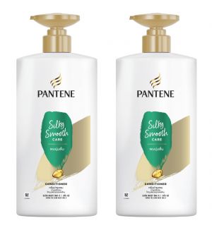 (BUNDLE OF 2) PANTENE SILKY SMOOTH CARE CONDITIONER 680ML