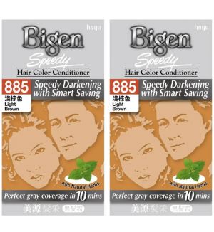 (BUNDLE OF 2) BIGEN SPEEDY HAIR COLOR CONDITIONER 885 LIGHT BROWN