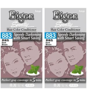 (BUNDLE OF 2) BIGEN SPEEDY HAIR COLOR CONDITIONER 883 DARK BROWN