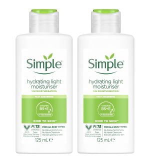 (BUNDLE OF 2) SIMPLE HYDRATING LIGHT MOISTURISER 125ML