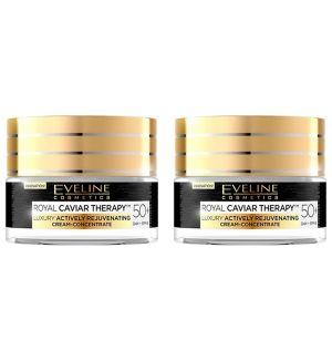 (BUNDLE OF 2) EVELINE ROYAL CAVIAR THERAPY DAY CREAM 50+ SPF8 50ML