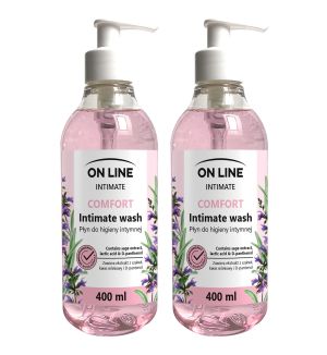 (BUNDLE OF 2) ON LINE COMFORT INTIMATE WASH WITH SAGE EXTRACT 400ML