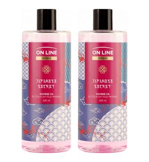 (BUNDLE OF 2) ON LINE SENSES SHOWER OIL JAPANESE SECRET 500ML