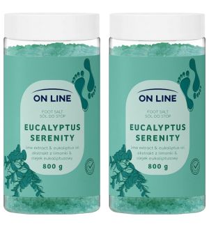 (BUNDLE OF 2) ON LINE FOOT SALT EUCALYPTUS SERENITY 800G