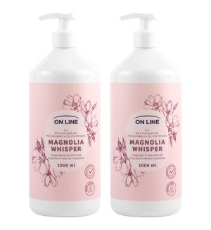 (BUNDLE OF 2) ON LINE BATH & SHOWER GEL MAGNOLIA WHISPER 1000ML