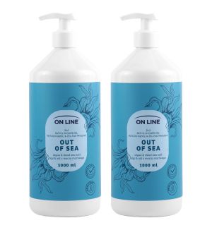 (BUNDLE OF 2) ON LINE BATH & SHOWER GEL OUT OF SEA 1000ML