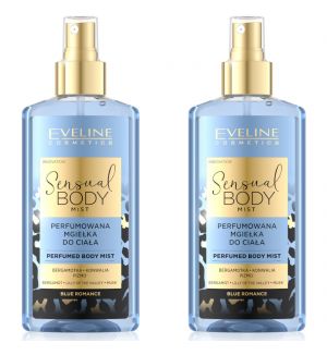 (BUNDLE OF 2) EVELINE SENSUAL BODY MIST PERFUMED BODY MIST BLUE ROMANCE 150ML