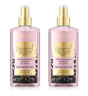 (BUNDLE OF 2) EVELINE SENSUAL BODY MIST PERFUMED BODY MIST PINK PANTHER 150ML