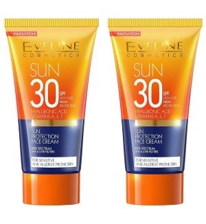 (BUNDLE OF 2) EVELINE SUN PROTECTION FACE CREAM SPF30 50ML