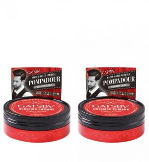 (BUNDLE OF 2) GATSBY DRESSING POMADE UPPER HOLD 80G (RED) 