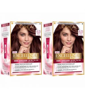 (Bundle of 2) L'Oreal Excellence Creme 4.15 Frosted Brown