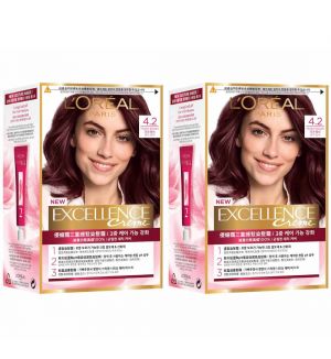 (Bundle of 2) L'Oreal Excellence Creme 4.2 Pearly Brown