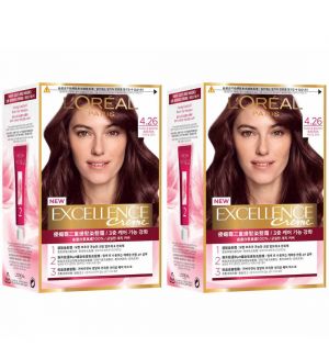 (Bundle of 2) L'Oreal Excellence Creme 4.26 Purple Brown