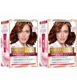 (Bundle of 2) L'Oreal Excellence Creme 5.35 Chocolate Brown