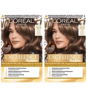 (Bundle of 2) L'Oreal Excellence Fashion 5.13 Espresso Ash Brown