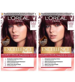 (Bundle of 2) L'Oreal Excellence Fashion 5.62 Intense Violet Brown