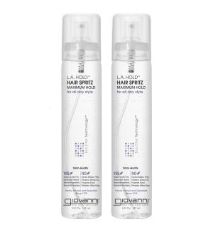(BUNDLE OF 2) GIOVANNI L.A. HOLD HAIR SPRITZ MAXIMUM HOLD 147ML