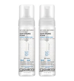 (BUNDLE OF 2) GIOVANNI MOUSSE AIR-TURBO CHARGED HAIR STYLING FOAM 207ML