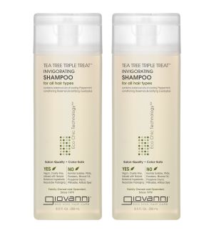 (BUNDLE OF 2) GIOVANNI TEA TREE TRIPLE TREAT SHAMPOO 250ML
