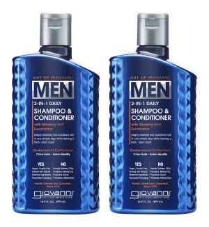 (BUNDLE OF 2) GIOVANNI MEN 2-IN-1 DAILY SHAMPOO & CONDITIONER 499ML