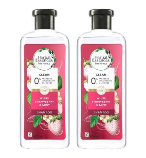 (BUNDLE OF 2) CLAIROL HERBAL ESSENCES WHITE STRAWBERRY & MINT SHAMPOO 400ML