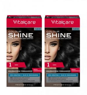 VITALCARE COLOUR SHINE WITH KERATIN #1 (BLACK) x 2