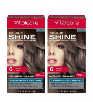 VITALCARE COLOUR SHINE WITH KERATIN #6 (DARK BLOND) x 2