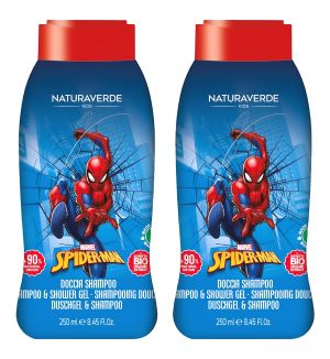(BUNDLE OF 2) NATURAVERDE SPIDERMAN SHAMPOO & SHOWER GEL 250ML