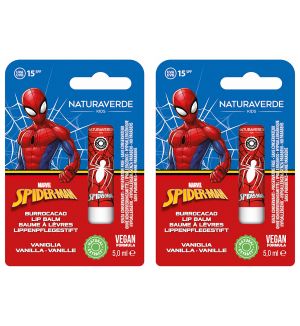 (BUNDLE OF 2) NATURAVERDE SPIDER-MAN LIP BALM VANILLA SPF15 5ML