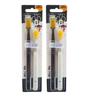 (BUNDLE OF 2) MR WHITE MICKEY MINI ME TOOTHBRUSH 2PC (SOFT MEDIUM)