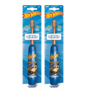 (BUNDLE OF 2) MR WHITE HOT WHEELS BATTERY POWERED TOOTHBRUSH