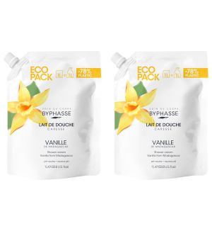 (BUNDLE OF 2) BYPHASSE ECOPACK CARESSE SHOWER CREAM VANILLA 1L