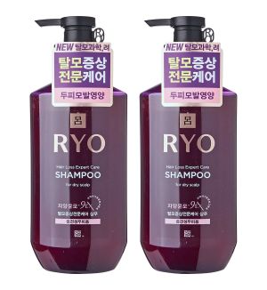 (BUNDLE OF 2) RYO HAIR LOSS EXPERT CARE SHAMPOO FOR DRY SCALP 400ML