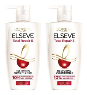 (BUNDLE OF 2) L'OREAL PARIS TOTAL REPAIR 5 RESTORING CONDITIONER 410ML